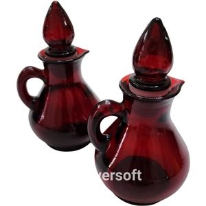 1980s Avon Ruby Red Strawberry Bath Foam Bottle 2ct